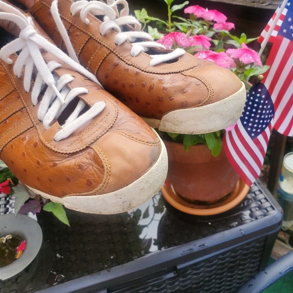 "Adidas Italia 2008 Premium Ostrich Leather | Rare Retro Sneakers" Mens size 12 - Picture 6 of 16